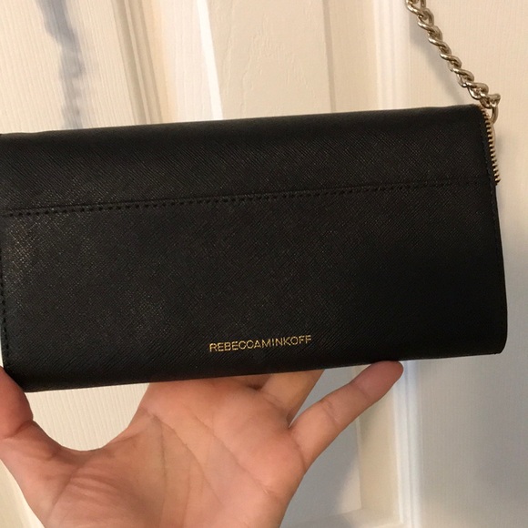 Rebecca Minkoff Bags Rebecca Minkoff Black Leather Envelope Crossbody Poshmark